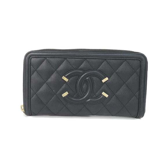 CHANEL Handbags - CHANEL Black Wallet